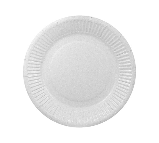 Изображение товара Бумажная тарелка Papperskopp d180 мм ламинированная картон белый, pps ОП-165100