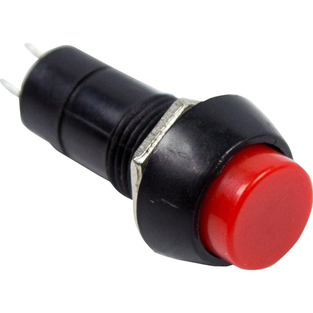 Выключатель-кнопка REXANT выключатель кнопочный с подсветкой с фиксацией красный
