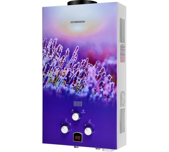 Изображение товара Газовый проточный водонагреватель Edisson бытовой E 20 GD (Лаванда) ЭдЭБ02945