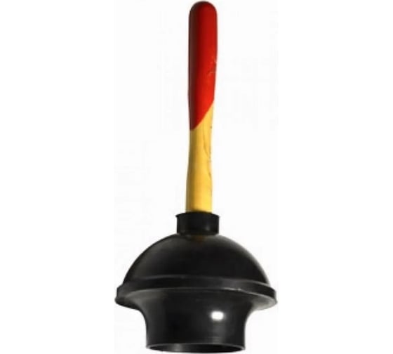 Изображение товара Вантуз двойной с деревянной ручкой Санакс d140мм 770922