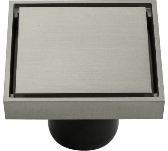 Изображение товара Трап латунный Санакс вертикальный матовый серебро 100x100 d-50мм 00070