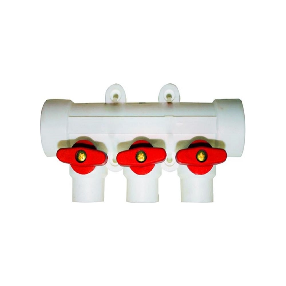 Изображение товара Коллектор полипропиленовый с кранами на 3 выхода м32x20 FT Group 771484