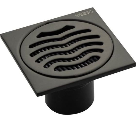 Изображение товара Трап из нержавеющей стали Санакс вертикальный, черный 100x100 d-50мм 1161