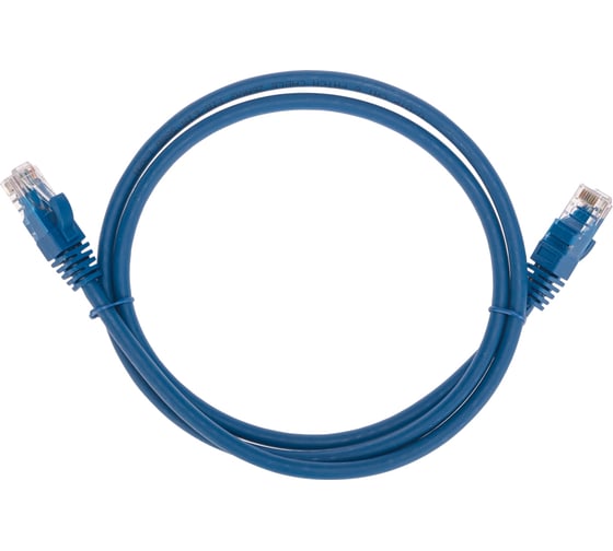 Изображение товара Патч-корд REXANT u/utp cat 6, rj45-rj45, 26awg, lszh, синий, 1м 02-0294-1