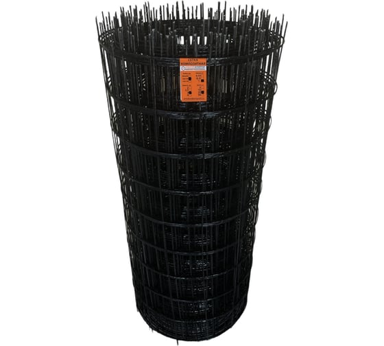 Изображение товара Строительная композитная стеклопластиковая сетка Арматура Композит 3,0 мм, ячейка 100 мм, рулон ширина 1,0 м, длина 25 м, 1 шт 4687203961695