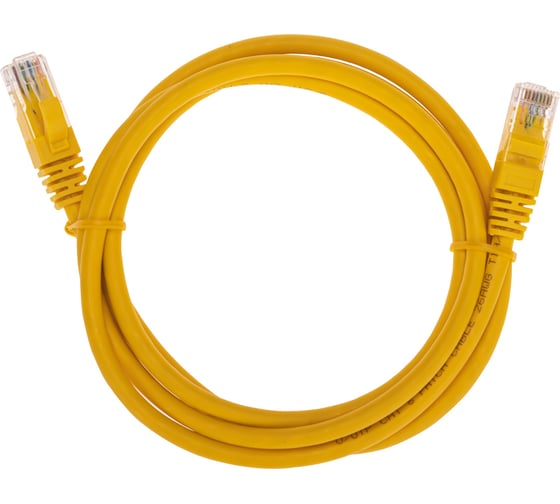 Изображение товара Патч-корд REXANT u/utp cat 6, rj45-rj45, 26awg, lszh, желтый, 1.5м 02-0295-105