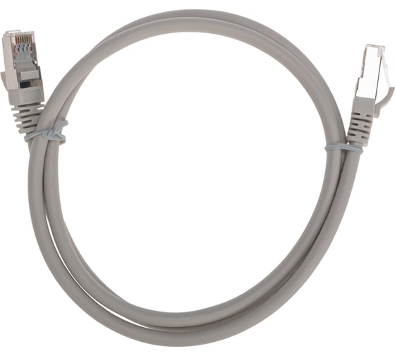 Изображение товара Патч-корд REXANT f/utp cat 6, rj45-rj45, 26awg, lszh, серый, 1м 02-0210-1