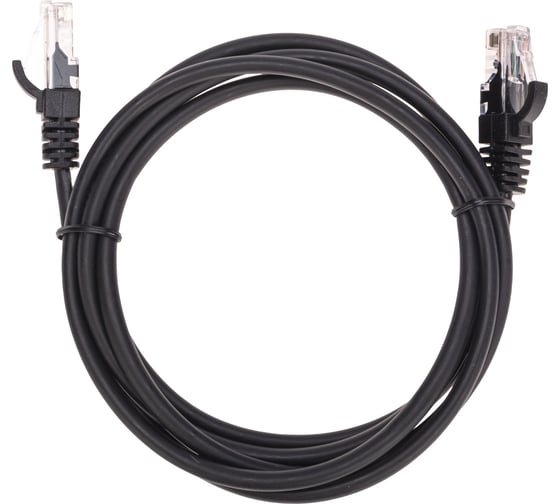 Изображение товара Патч-корд REXANT u/utp, cat 5e, rj45-rj45, 26awg, lszh, черный, 1,5м 02-0102-105