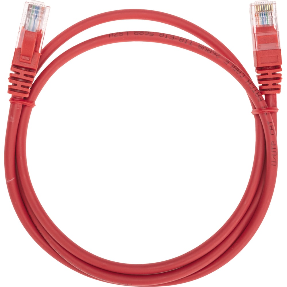 Изображение товара Патч-корд REXANT u/utp cat 5e 1м RJ45-RJ45 красный LSZH