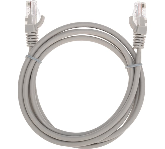 Изображение товара Патч-корд REXANT u/utp cat 5e, rj45-rj45, 26awg, lszh, серый, 1.5м 02-0100-105