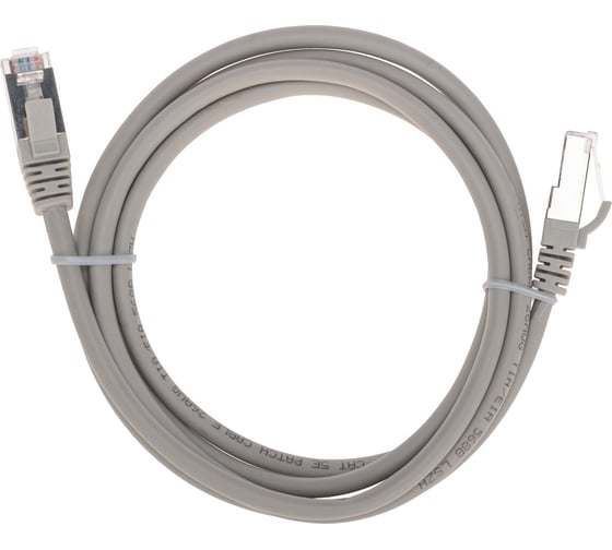 Изображение товара Патч-корд REXANT f/utp, cat 5e, rj45-rj45, 26awg, lszh, серый, 1,5м 02-0110-105
