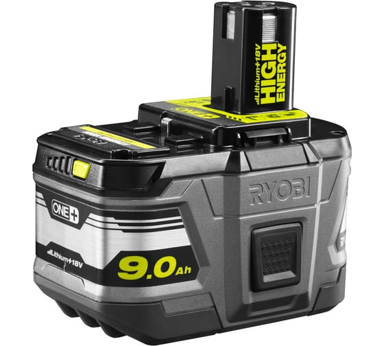 Изображение товара Аккумулятор ONE+ High Energy (18 В, 9 А*ч, Li-Ion) Ryobi RB18L90 5133002865