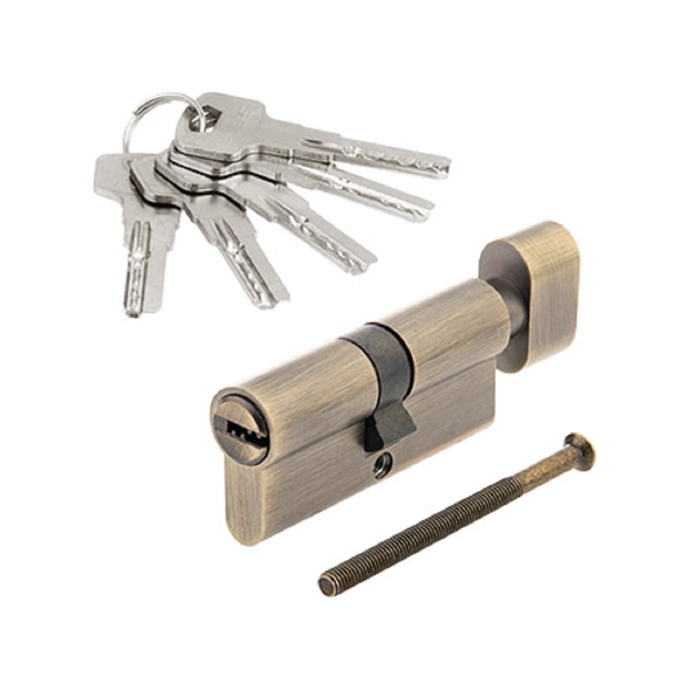 Изображение товара Цилиндровый механизм Avers ZM-70-C-AB 33704 бронза для дверей надежный и долговечный