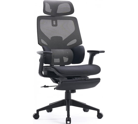 Изображение товара Кресло CACTUS CS-CHR-MC01-GYBK серый сиденье черный с подголовником крестовина 1884171