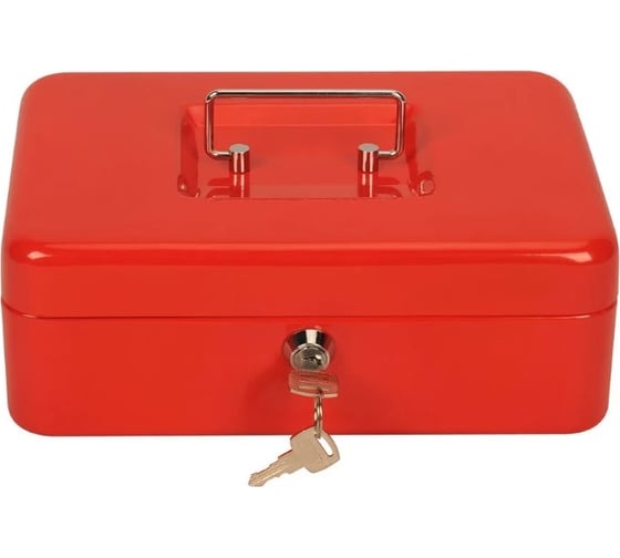 Изображение товара Ящик для денег CACTUS без номинала CS-CB-003RD 90x250x180 красный сталь 1888929