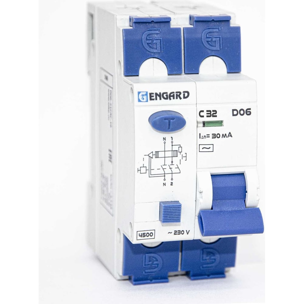 Изображение товара Автоматический выключатель дифференциального тока Engard D06 32А 30мА