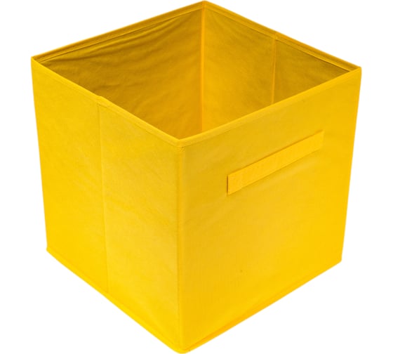 Изображение товара Раскладной короб с ручкой Рыжий кот 31x31x31 см, желтый 312632