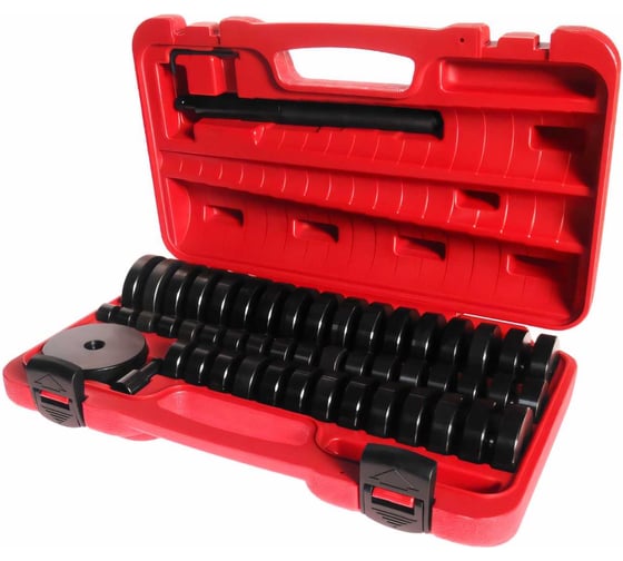 Изображение товара Набор оправок для выпрессовки подшипников, втулок, сальников 18-74мм в кейсе 50 предметов JTC 1/2-4856