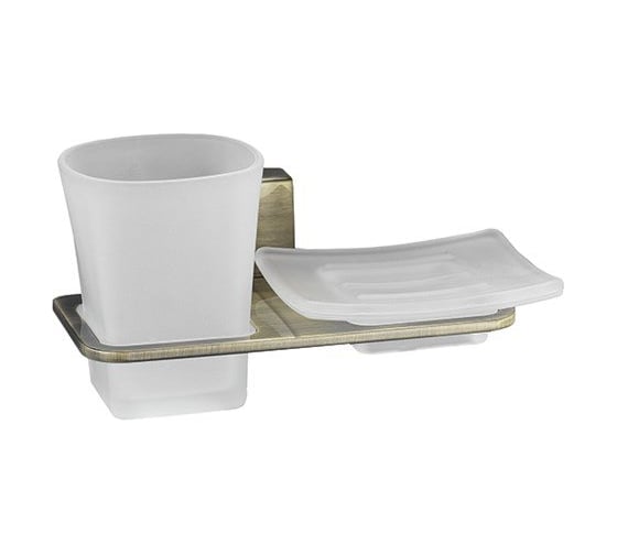 Изображение товара Держатель стакана и мыльницы WasserKraft Exter K-5226