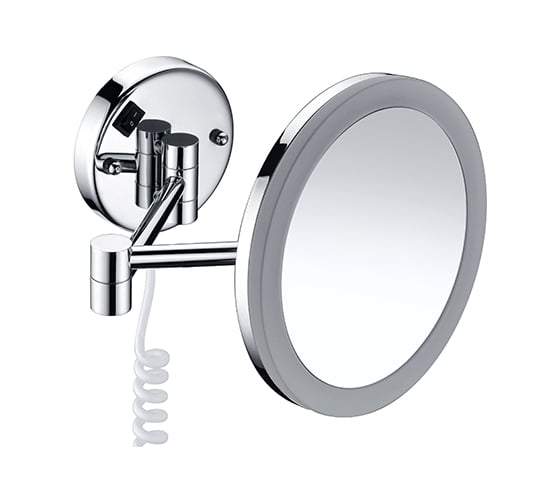 Изображение товара Зеркало с LED-подсветкой, 3-х кратным увеличением WasserKRAFT K-1004