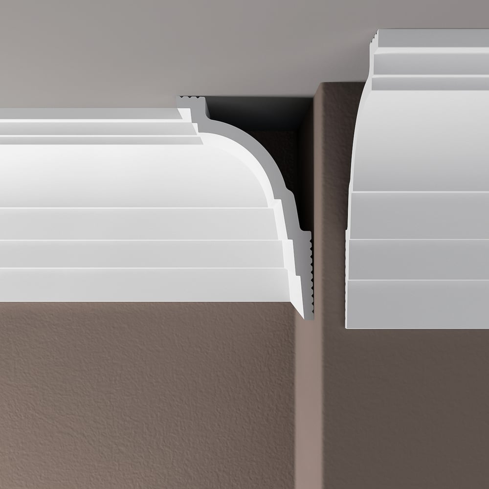 Изображение товара Потолочный плинтус Де-Багет XPS POLYMER ПП 10 белый