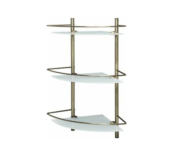 Изображение товара Стеклянная тройная угловая полка WasserKRAFT K-3533