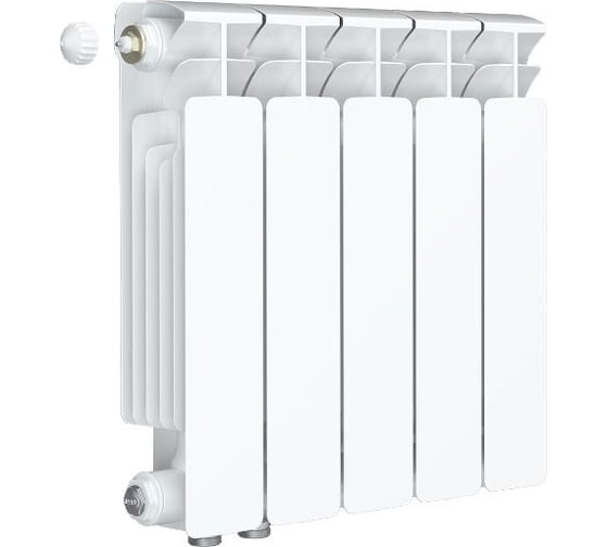 Изображение товара Радиатор биметаллический RIFAR BASE Ventil 350 05 секц. нижн. лев. R-BA-350-05-VL