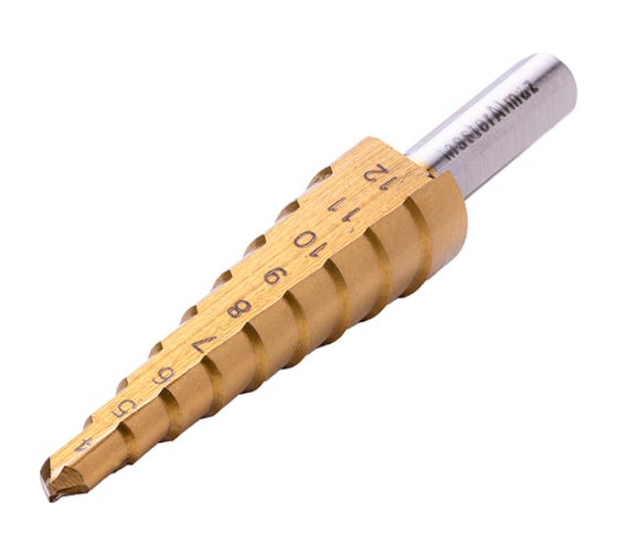 Изображение товара Сверло по металлу HSS Step Drills 4-12 мм, ступенчатое МастерАлмаз 10508544