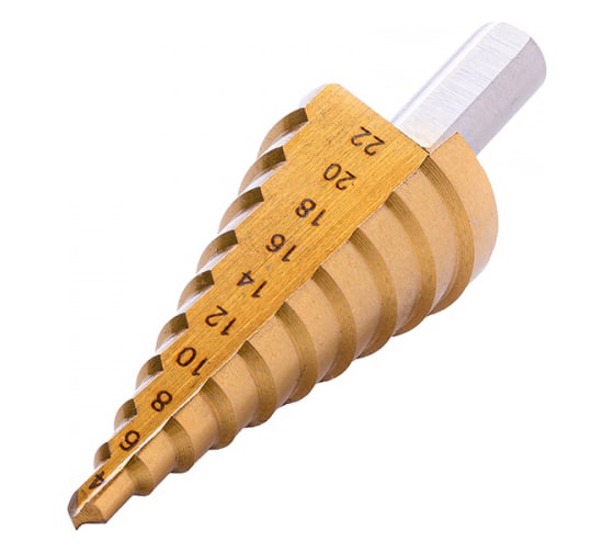 Изображение товара Сверло по металлу HSS Step Drills 4-22 мм, ступенчатое МастерАлмаз 10508545