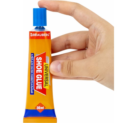 Изображение товара Клей BRAUBERG универсальный, обувной, водостойкий, Extra, 30 мл, прочный, блистер 608105