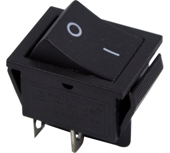 Изображение товара Клавишный выключатель REXANT 250v 15а (4с) on-off черный (rwb-501, sc-767) 36-2310