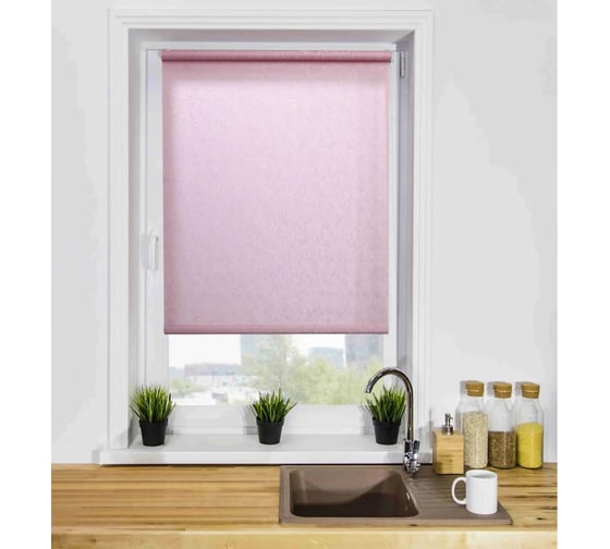 Изображение товара Рулонная штора LM DECOR blackout lm 68-08 розовый 67x160 см 6808067