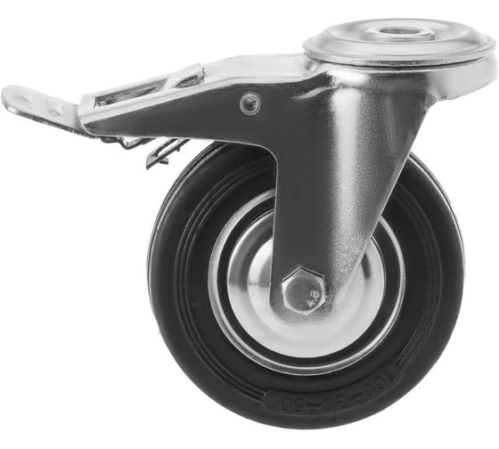 Изображение товара Колесо промышленное поворотное с тормозом SCHB 55 (125 мм; 100 кг) А5 1001615