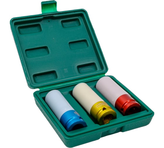 Изображение товара Комплект торцевых ударных глубоких головок 3шт Jonnesway S03AD4303S 47494