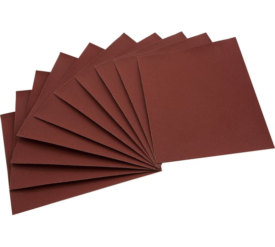 Изображение товара Лист шлифовальный на бумажной основе (10 шт; 230х280 мм; P 80) СИБРТЕХ 756067