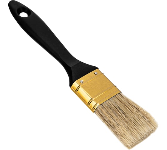 Изображение товара Плоская кисть "Профи" 1,5", натуральная щетина, пластмассовая ручка MTX 83161