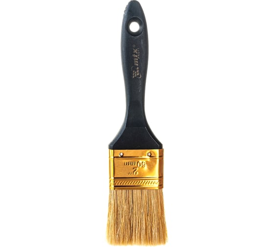 Изображение товара Плоская кисть "Профи" 2", натуральная щетина, пластмассовая ручка MTX 83162