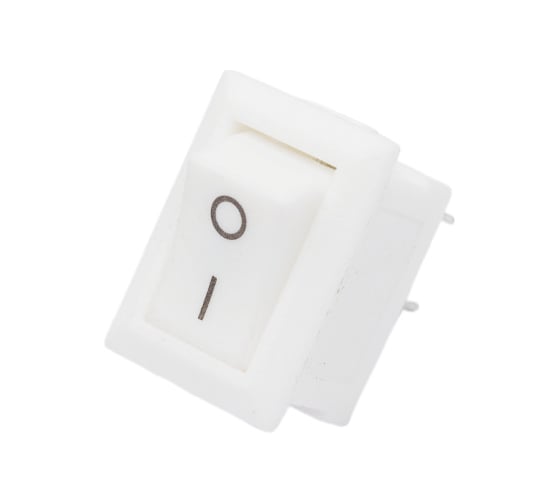 Изображение товара Клавишный выключатель REXANT 250v 3а (2с) on-off белый micro (rwb-101) 36-2012