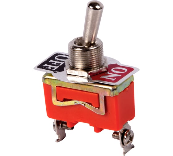 Изображение товара Тумблер REXANT 250v 15а (2c) on-off однополюсный (kn-101) 36-4110