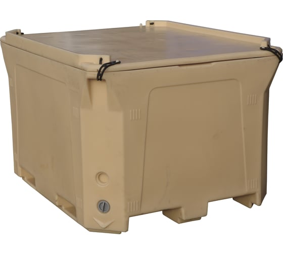 Изображение товара Бежевый контейнер 1470х1180х965 мм с крышкой ТАРА 01323