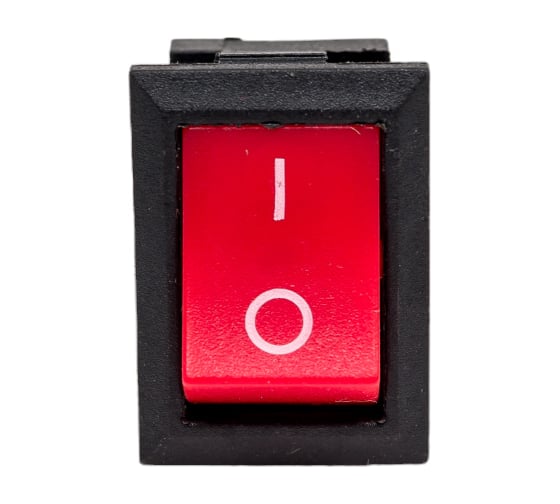Изображение товара Клавишный выключатель REXANT 250v 6а (2с) on-off красный mini (rwb-201, sc-768) 36-2111