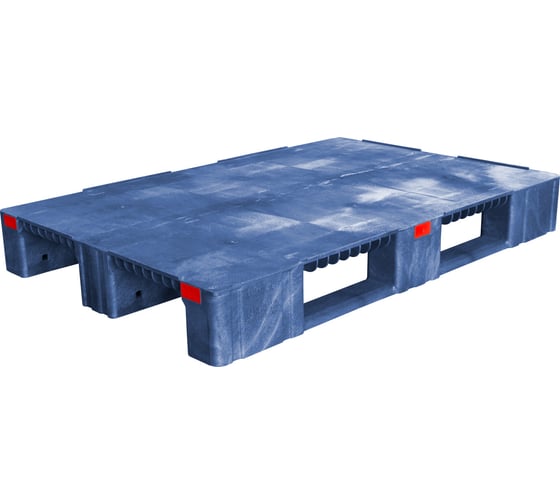 Изображение товара Синий паллет 1200х800х150 мм сплошной усиленный Тара.ру 08946