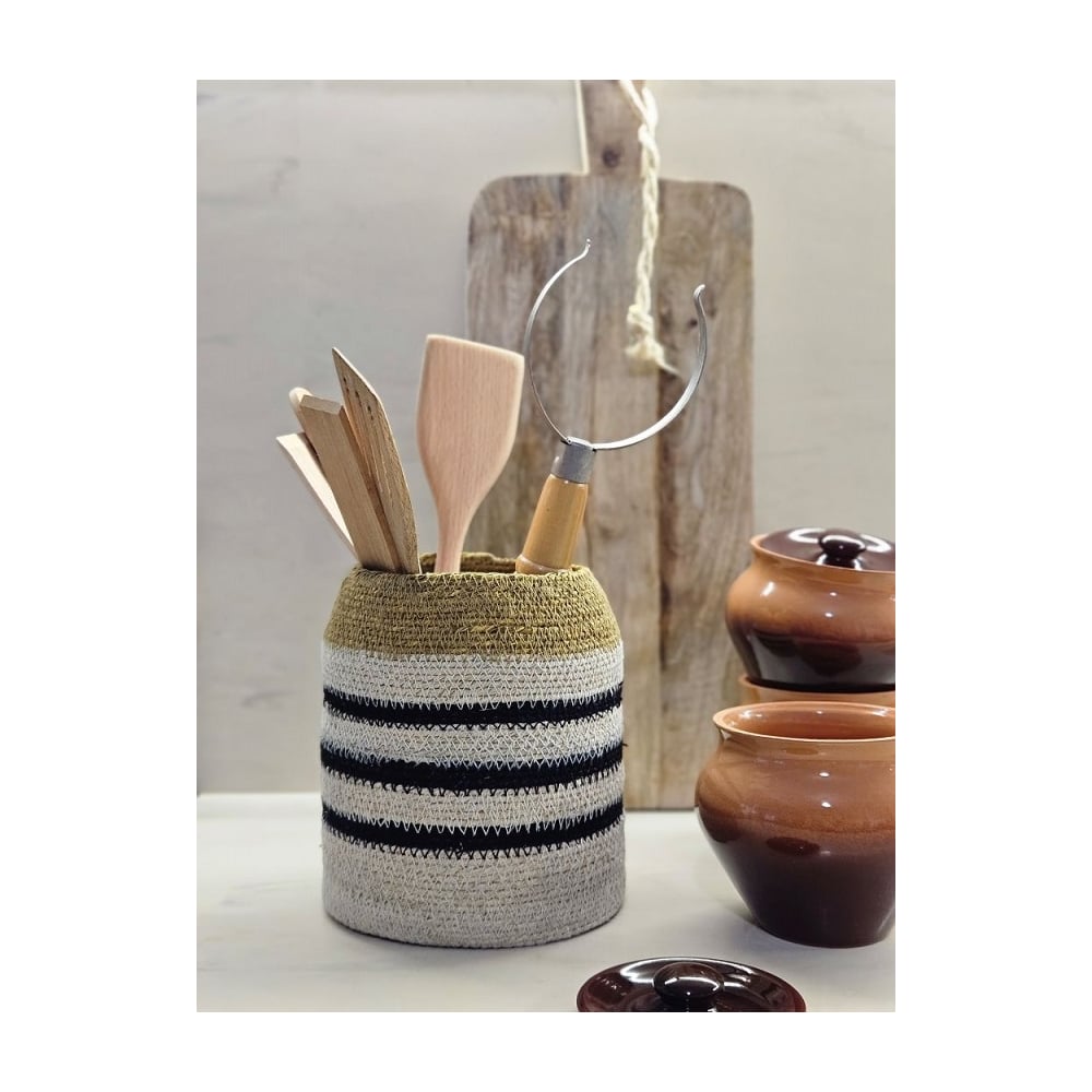 Изображение товара Декоративная плетеная корзина Covali джут SB-3986