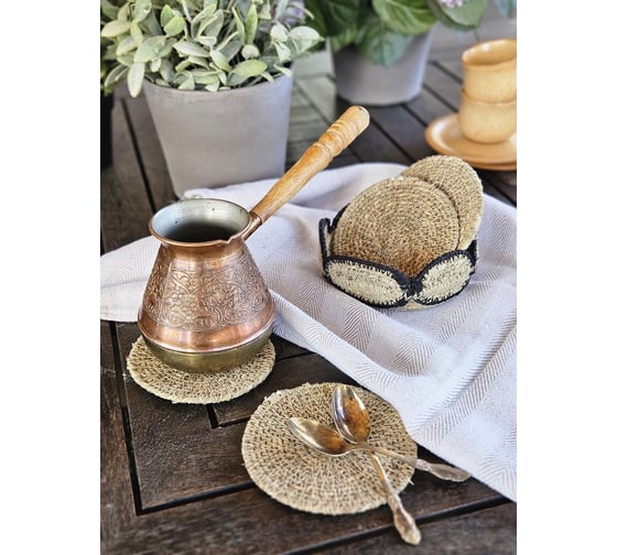 Изображение товара Набор подставок под чашки Covali джут SB-3748