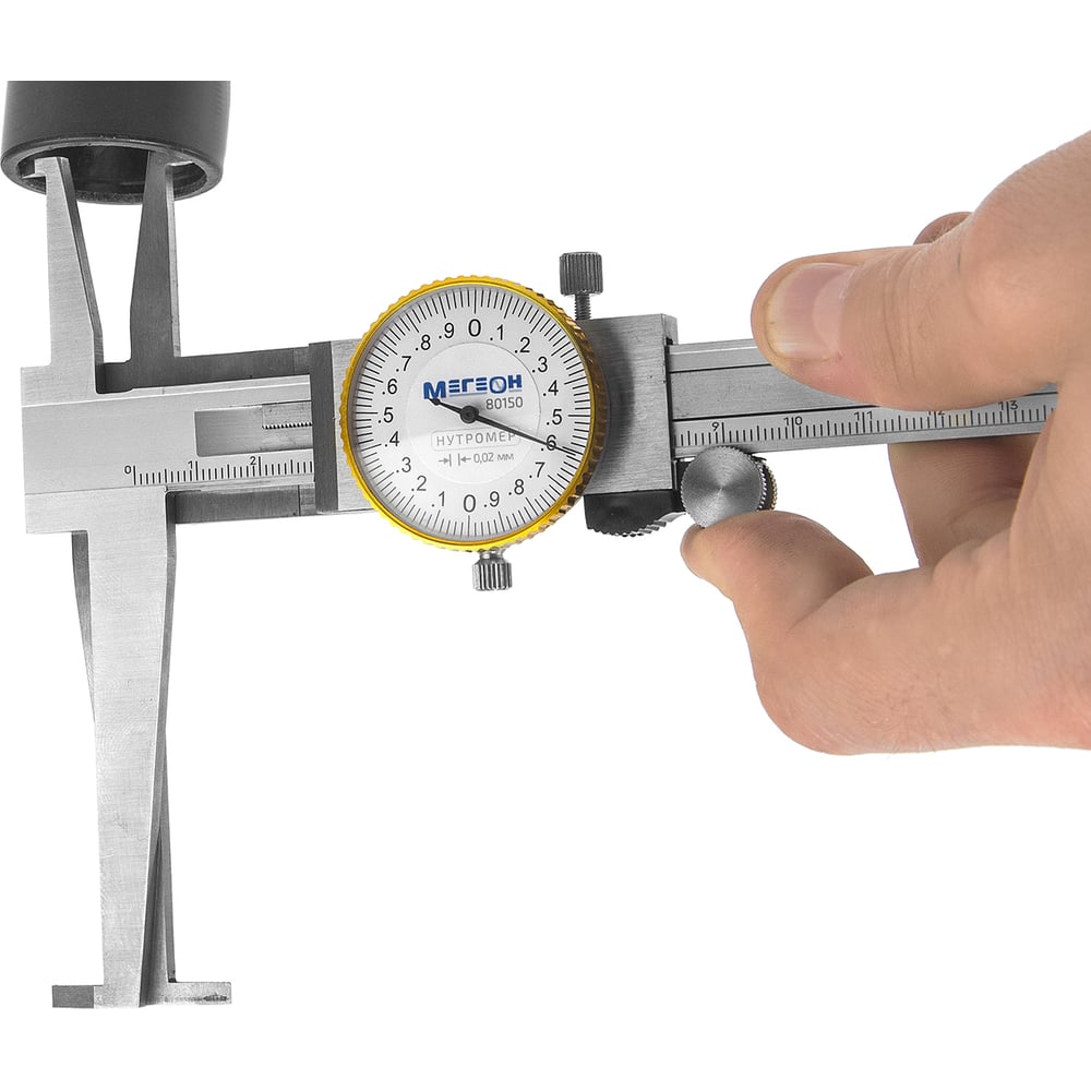 Изображение товара Штангенциркуль для измерения внутренних канавок МЕГЕОН 80150 точный инструмент