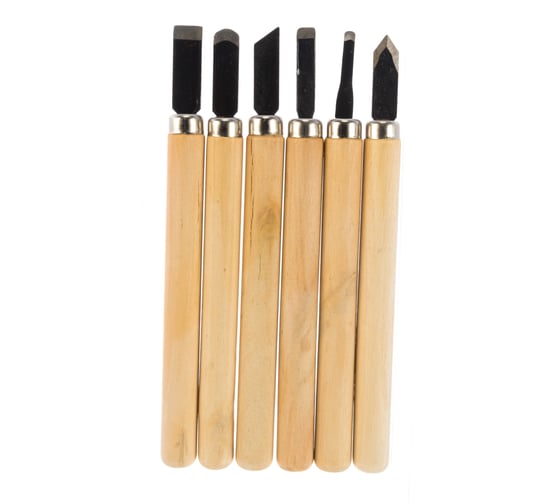 Изображение товара Набор резцов по дереву SPARTA 6 штук 246065