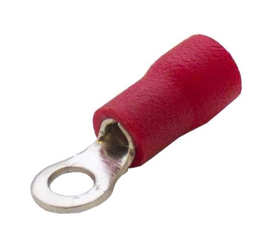 Изображение товара Кольцевой изолированный наконечник Engard НКИ 0,5-1,5 отверстие под м3, цвет красный (1 пакет/50 шт.) NKI-1,5-3-R