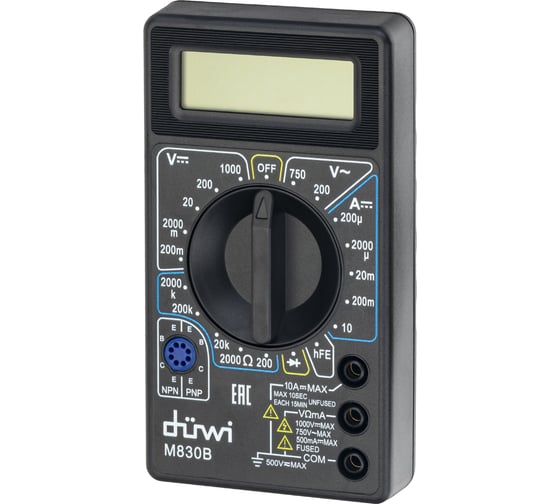 Изображение товара Цифровой мультиметр duwi M830B PROFI 26043 1