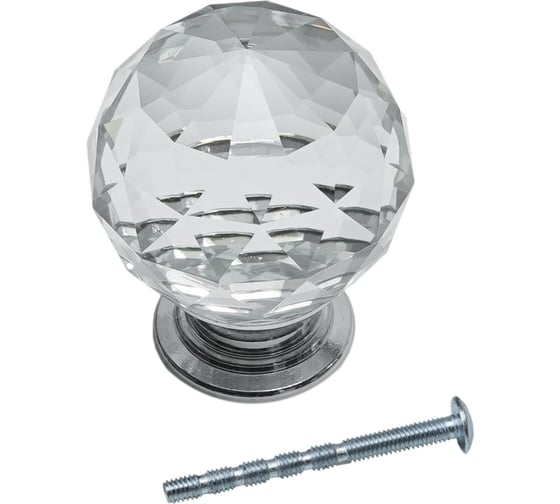 Изображение товара Ручка-кнопка JET 231 алюминий стекло хром R231A.021CPQ99