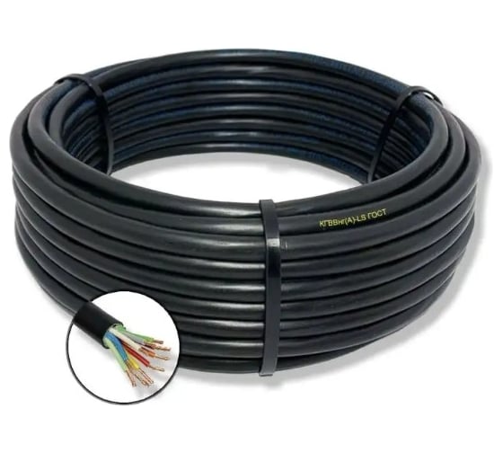 Изображение товара Гибкий кабель кгвэвнг(a)-ls ПРОВОДНИК 10x1.5 мм2, 1м OZ110141L1